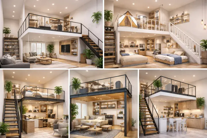 Mezannine Ruang Rumah Estetik di Bogor